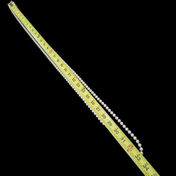 Vintage String of Pearls Gatsby 66" Strand Costume Faux Pearls - Picture 8 of 16